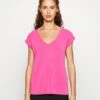 Vero Moda Tall Vmfilli V Neck Tee - T-Shirt Basique - Fuchsia Purple