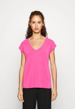Vero Moda Tall Vmfilli V Neck Tee - T-Shirt Basique - Fuchsia Purple