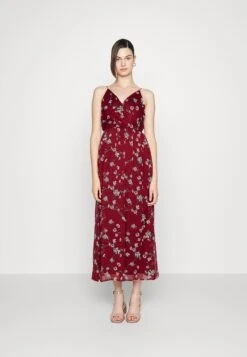 Vero Moda Tall Vmwonda Wrap Dress - Robe Longue - Tibetan Red