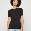 Vero Moda Tall Vmpanda - T-Shirt Basique - Black