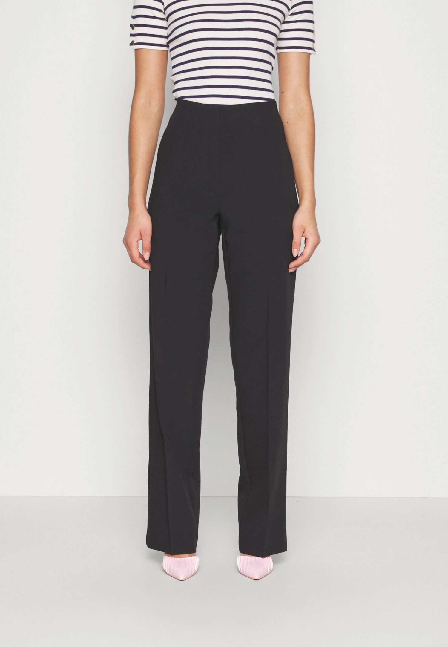 Vero Moda Tall Vmsandy Straight Pant - Chino - Black