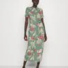 Vero Moda Tall Vmeasy Long Shirt Dress - Robe Chemise - Laurel Wreath/Lily