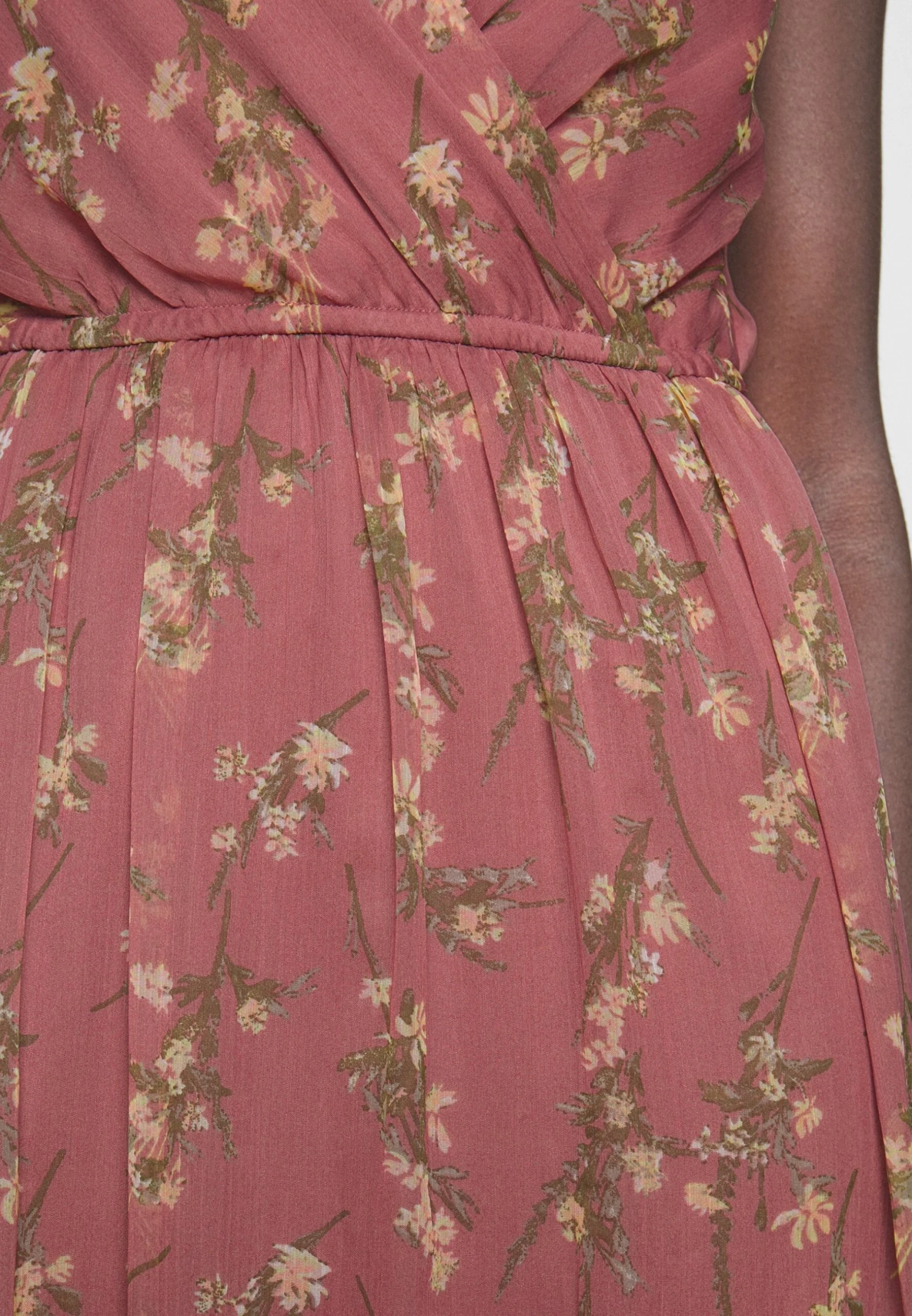 Vero Moda Tall Vmsmilla Singlet Wrap Ankle Dress - Robe Longue - Rose Brown/Vega – Image 6