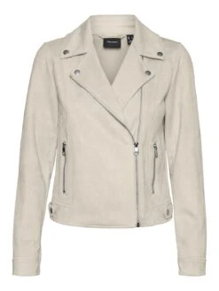 Vero Moda Tall Vmjose Short Jacket - Veste En Similicuir - Birch