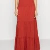 Vero Moda Tall Vmmia Maxi Skirt - Jupe Longue - Barn Red