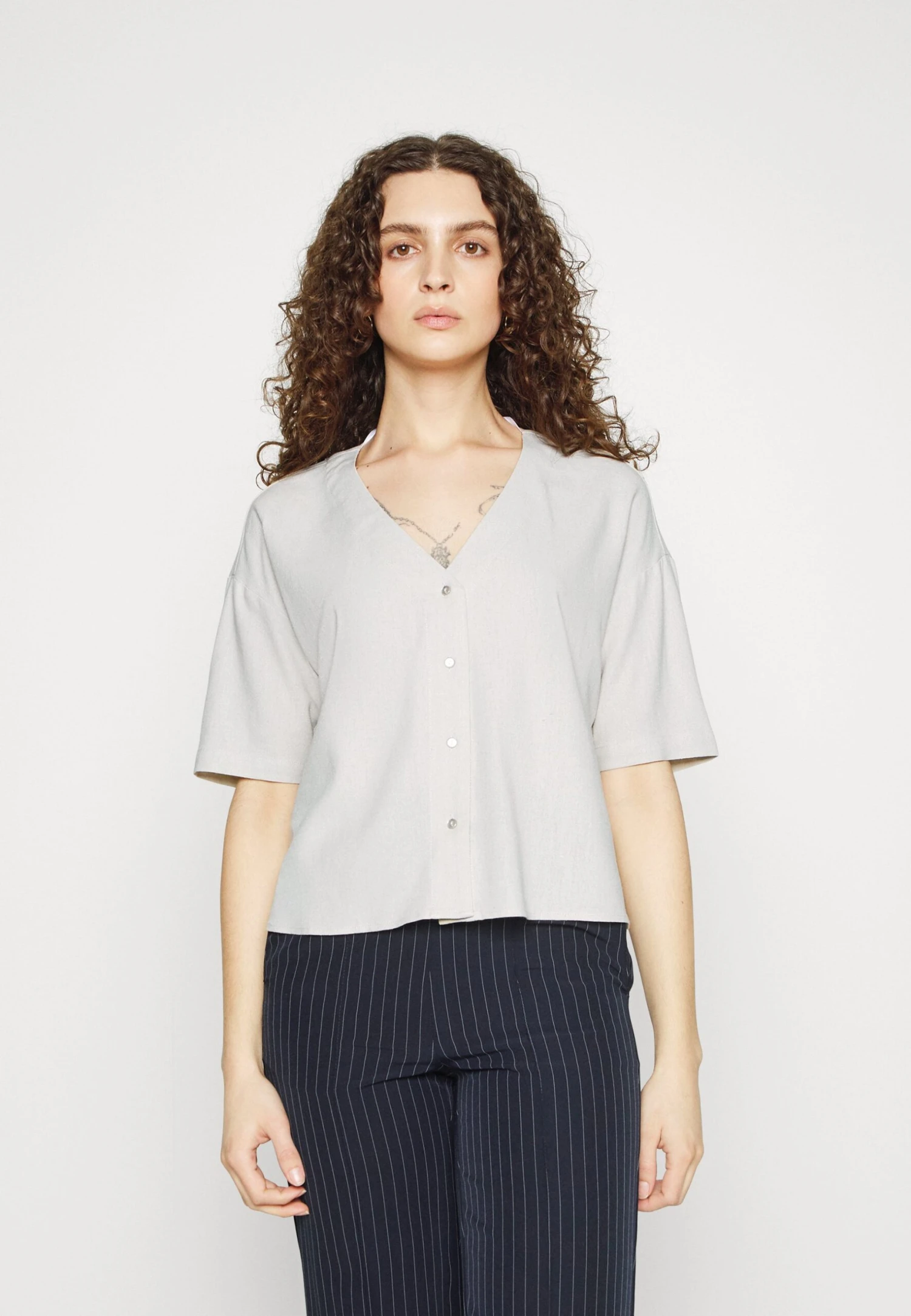 Vero Moda Tall Vmjesmilo - Blouse - Silver Lining