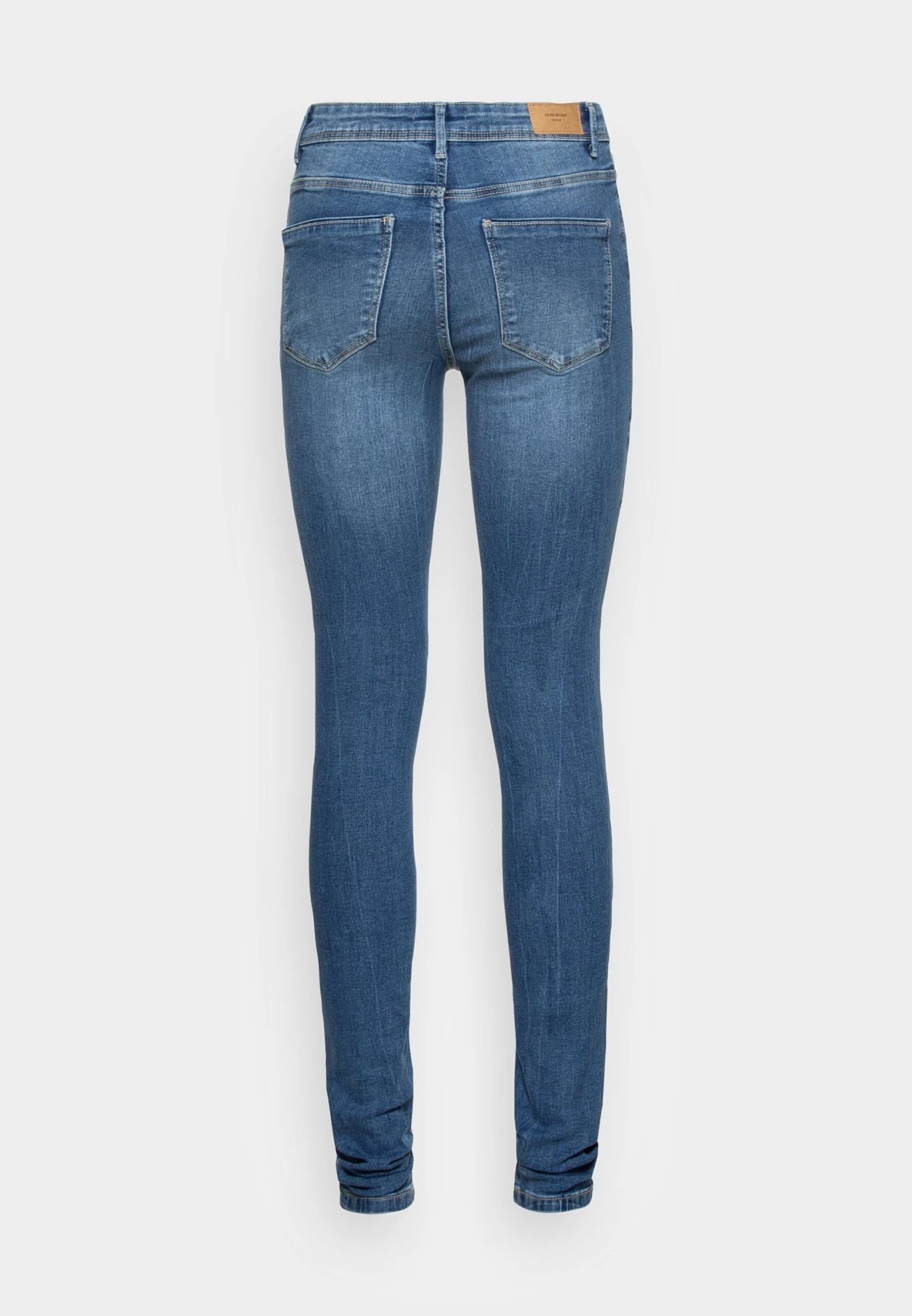Vero Moda Tall Vmtanya Piping Button - Jeans Skinny - Medium Blue Denim – Image 2
