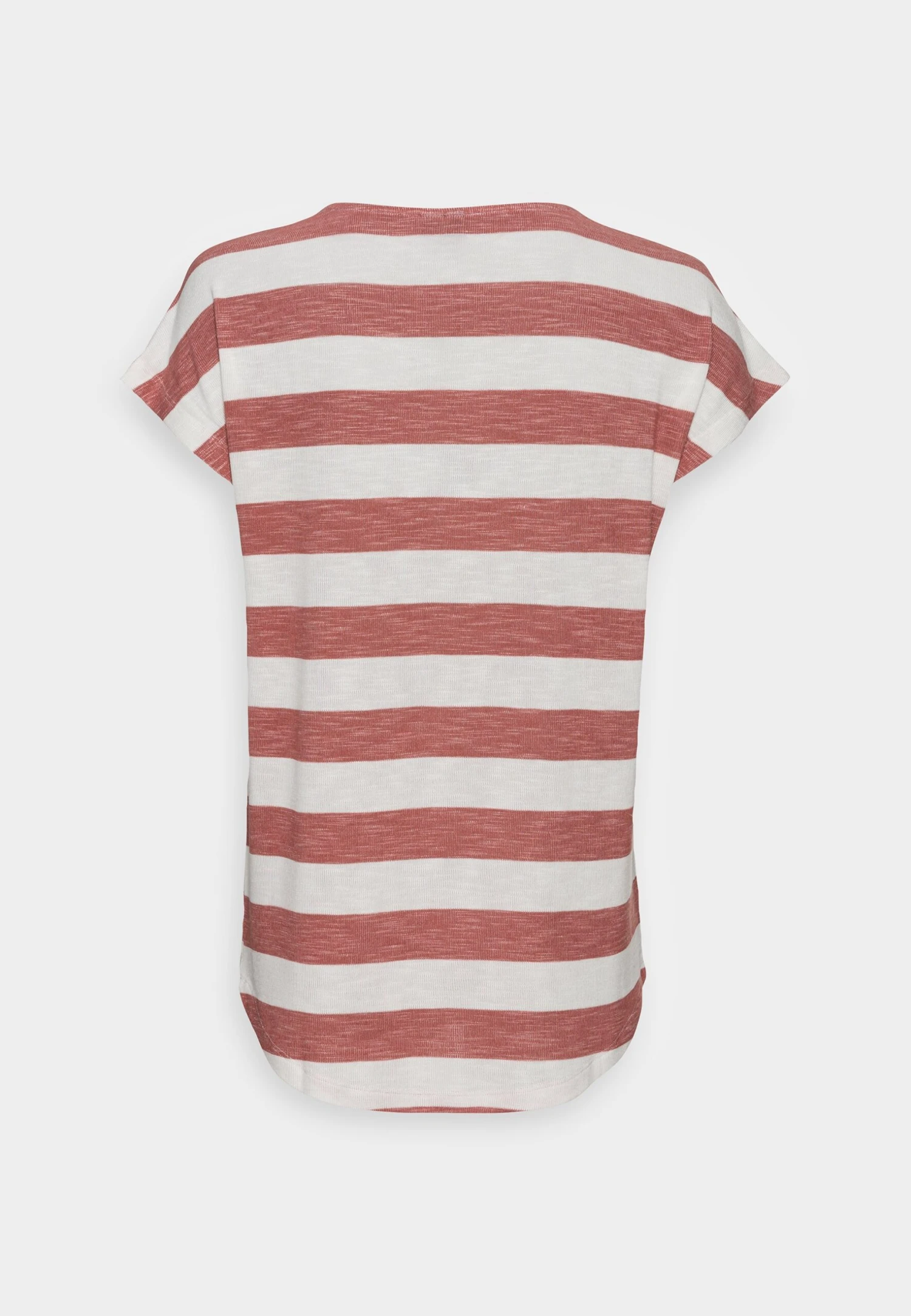 Vero Moda Tall Vmwide Stripe - T-Shirt Imprimé - Marsala/Snow White – Image 2