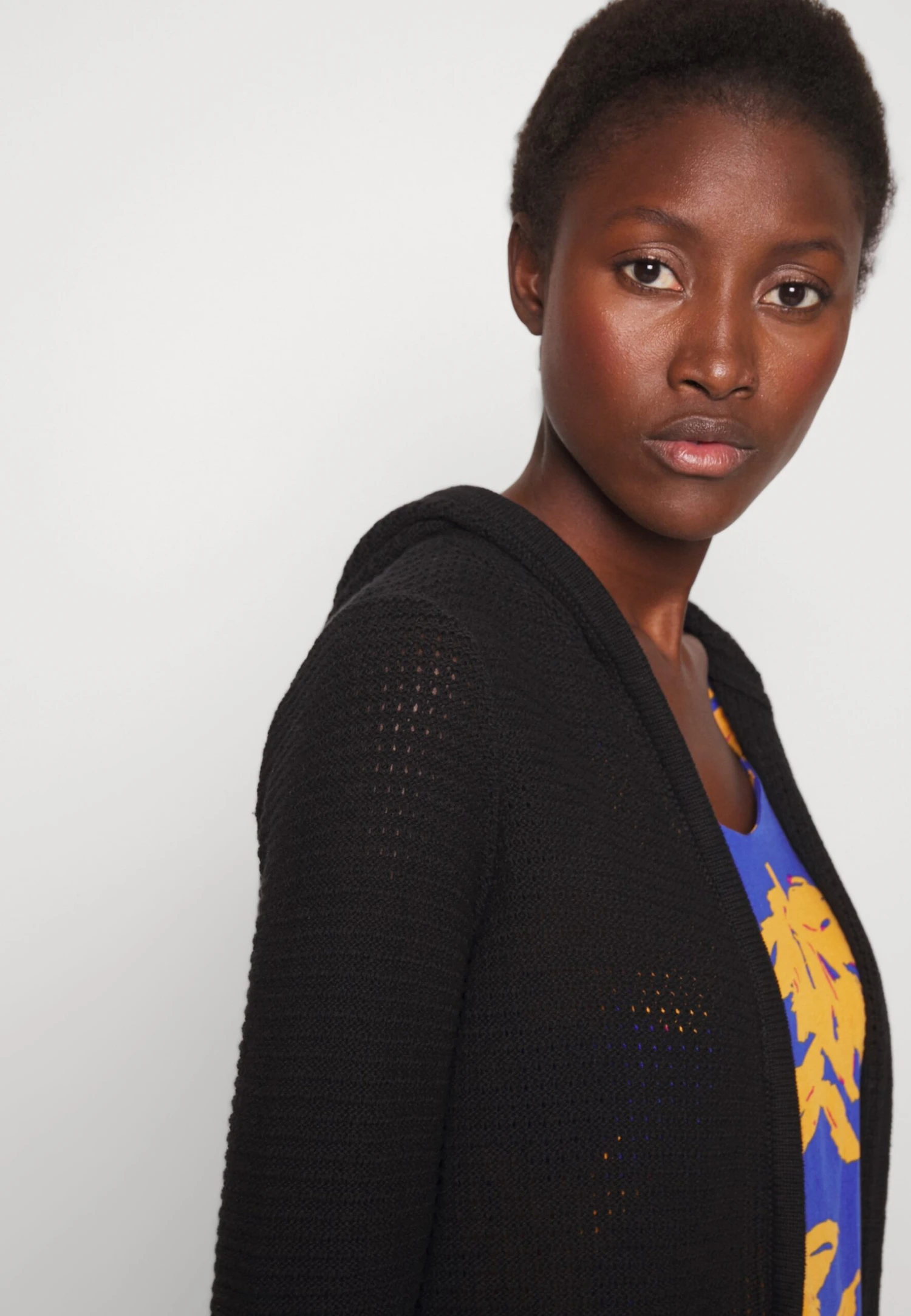 Vero Moda Tall Vmskyla Hood Cardigan - Gilet - Black – Image 4