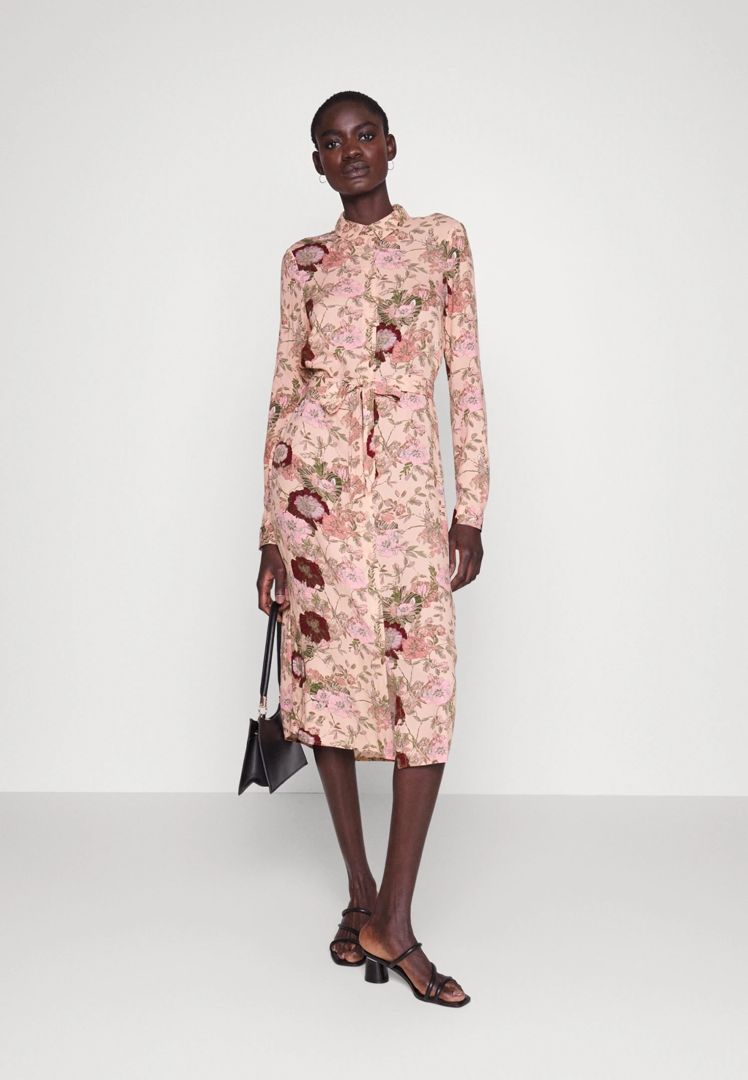 Vero Moda Tall Vmanna Calf Shirt Dress - Robe Chemise - Light Pink – Image 2