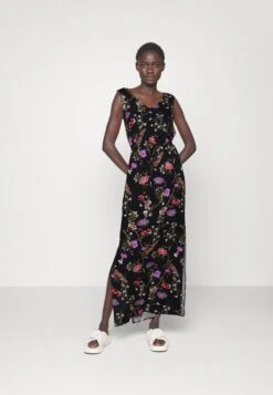 Vero Moda Tall Vmeasy Tank Dress - Robe Longue - Black/Mille