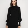 Vero Moda Tall Vmhollykarispuff Highneck Dress - Robe Pull - Black