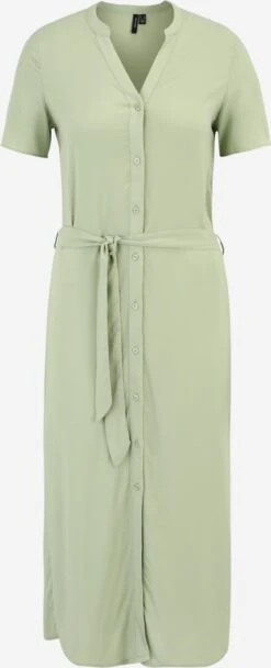 Vero Moda Tall Robes Fluides Robe-chemise VICA Femme Vert Pastel
