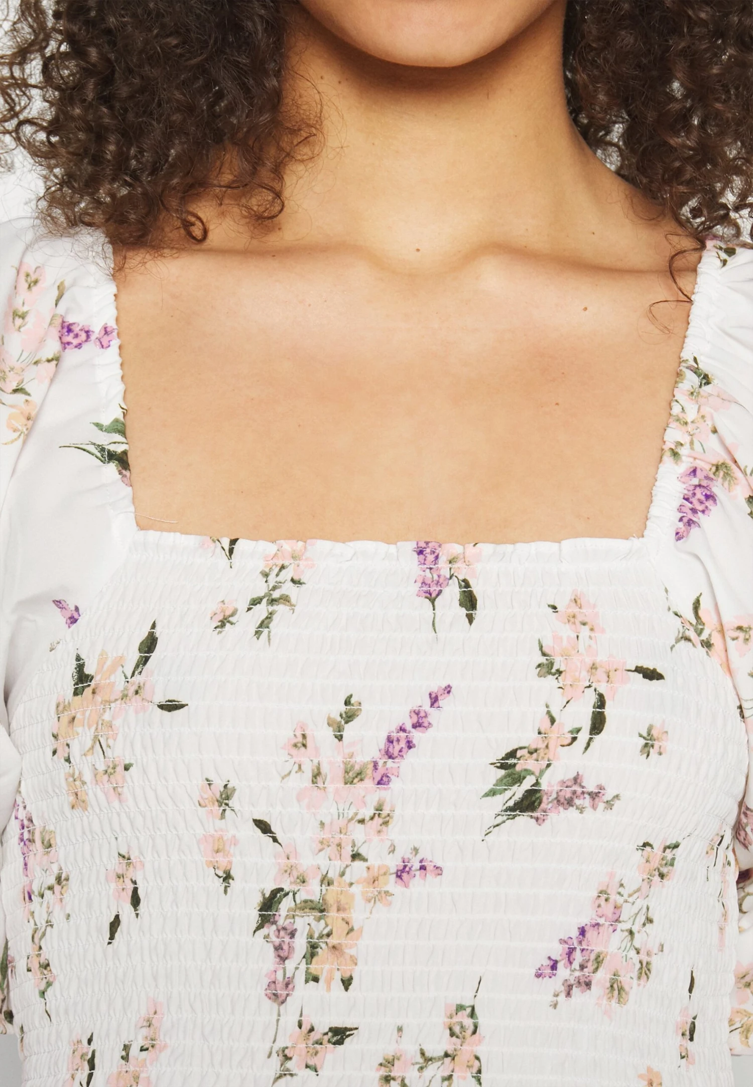 Vero Moda Tall Calf Smock Dress - Robe De Jour - Snow White/Svea – Image 6