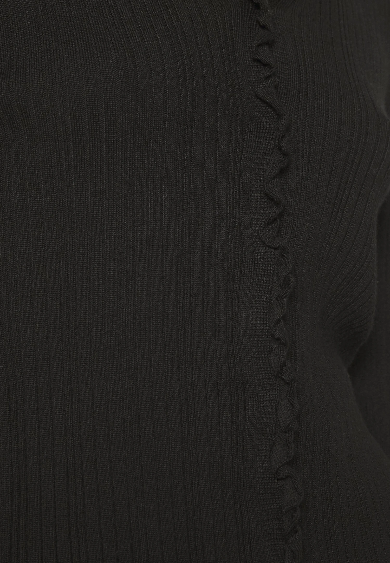 Vero Moda Tall Vmwillow Frill Cardigan - Gilet - Black – Image 7