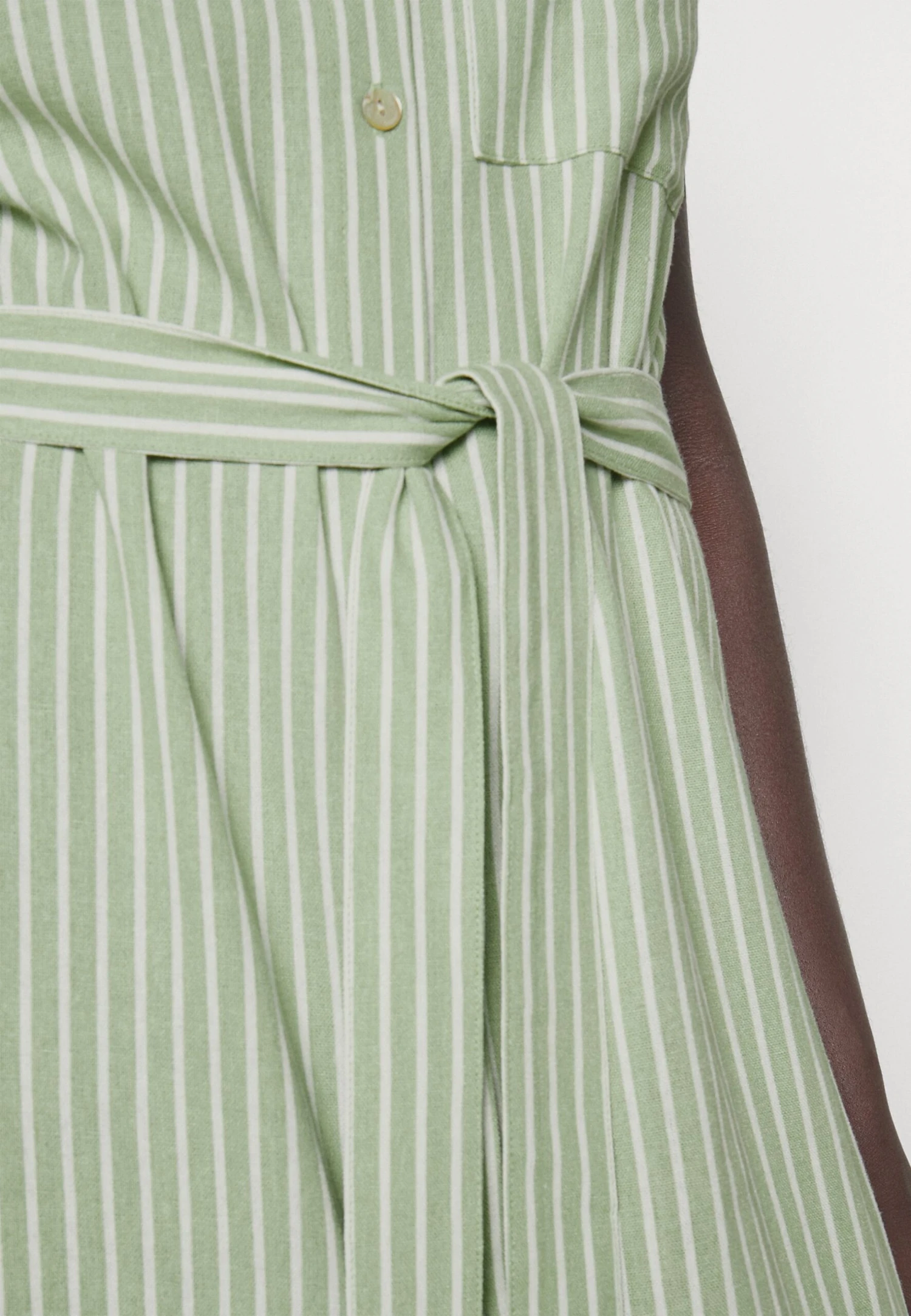 Vero Moda Tall Vmmymilo Calf Shirt Dress - Robe Chemise - Reseda/Snow White – Image 6