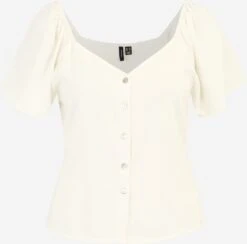 Vero Moda Tall Blouses à Manches Courtes Chemisier MYMILO Femme Blanc