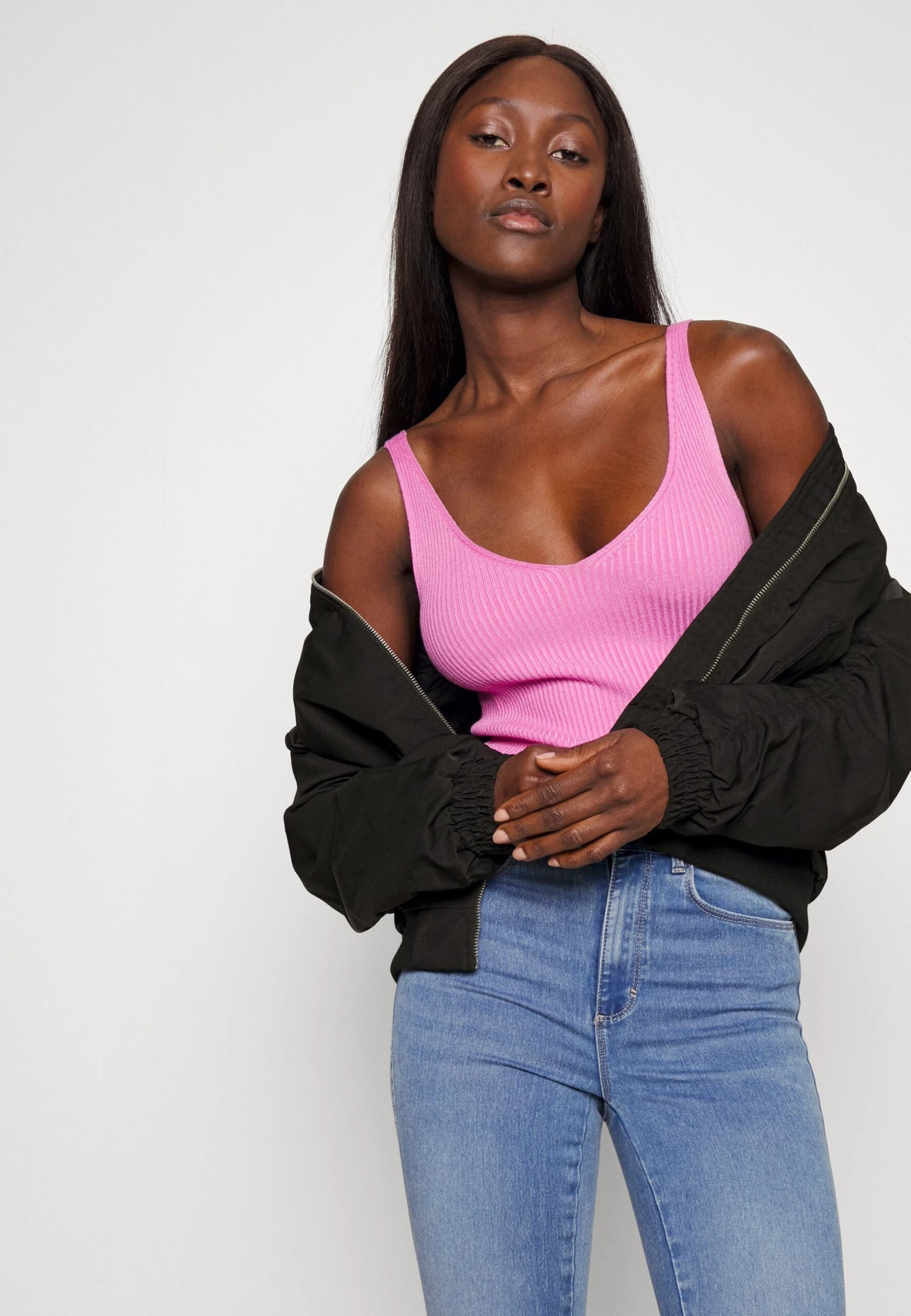 Vero Moda Tall Vmalexa Short Jacket - Blouson Bomber - Black – Image 5