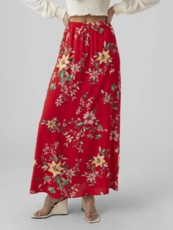 Vero Moda Tall Vmeasy Skirt - Jupe Longue - Goji Berry/Tika
