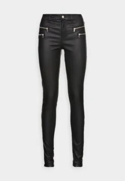 Vero Moda Tall Vmseven Slim Coat Zip Pant - Pantalon Classique - Black