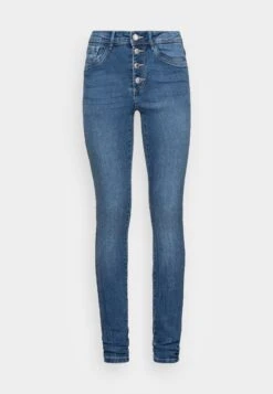 Vero Moda Tall Vmtanya Piping Button - Jeans Skinny - Medium Blue Denim