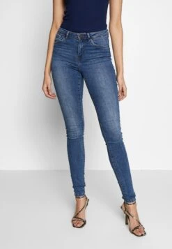 Vero Moda Tall Vmtanya Piping - Jeans Skinny - Medium Blue Denim