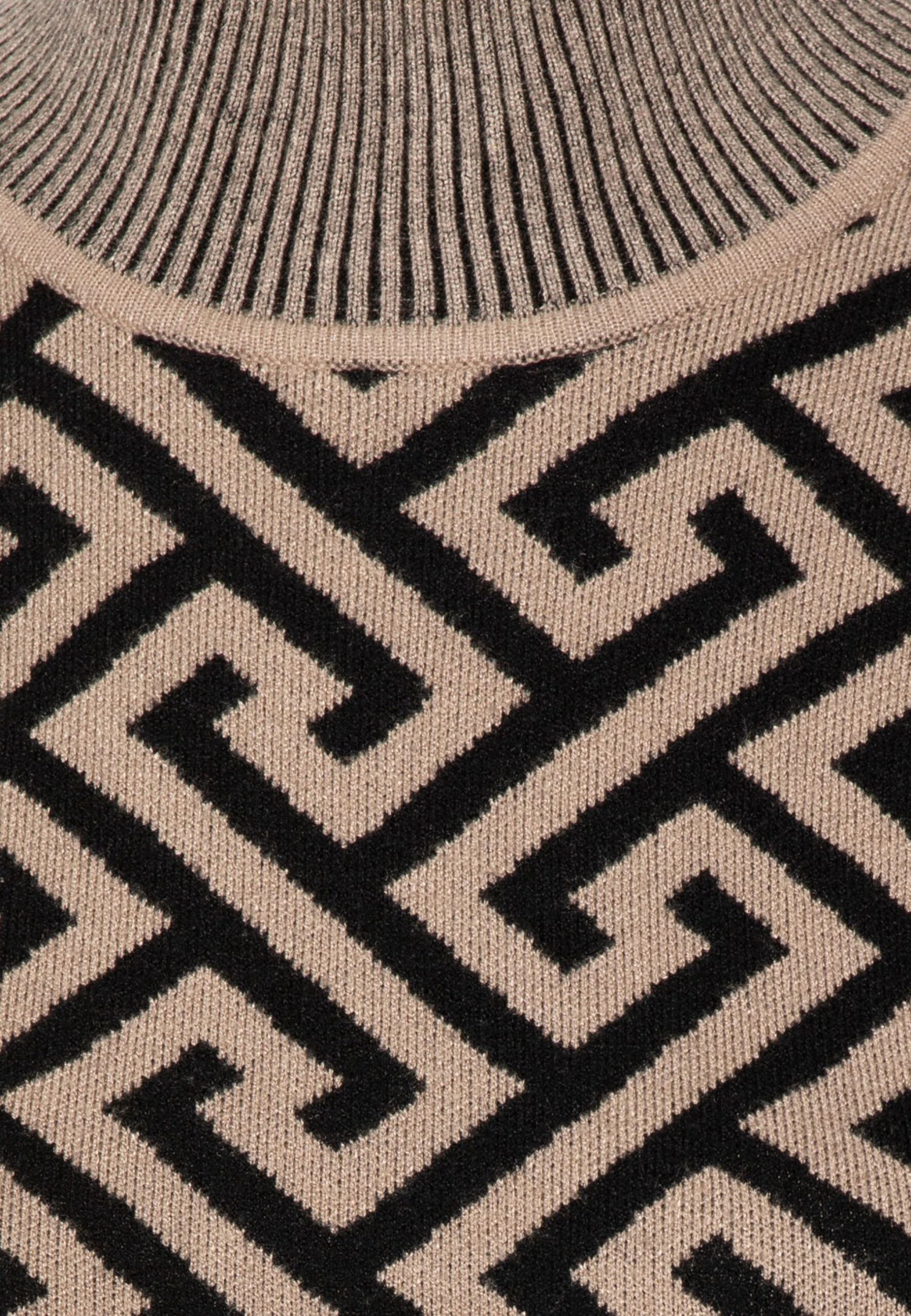 Vero Moda Tall Vmaria High Neck Calf Dress - Robe Pull - Black/Silver Mink Coloured – Image 3