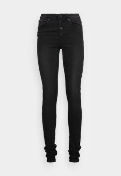 Vero Moda Tall Vmtanya Piping But - Jeans Skinny - Black Denim