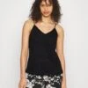 Vero Moda Tall Vmhoney Singlet - Débardeur - Black