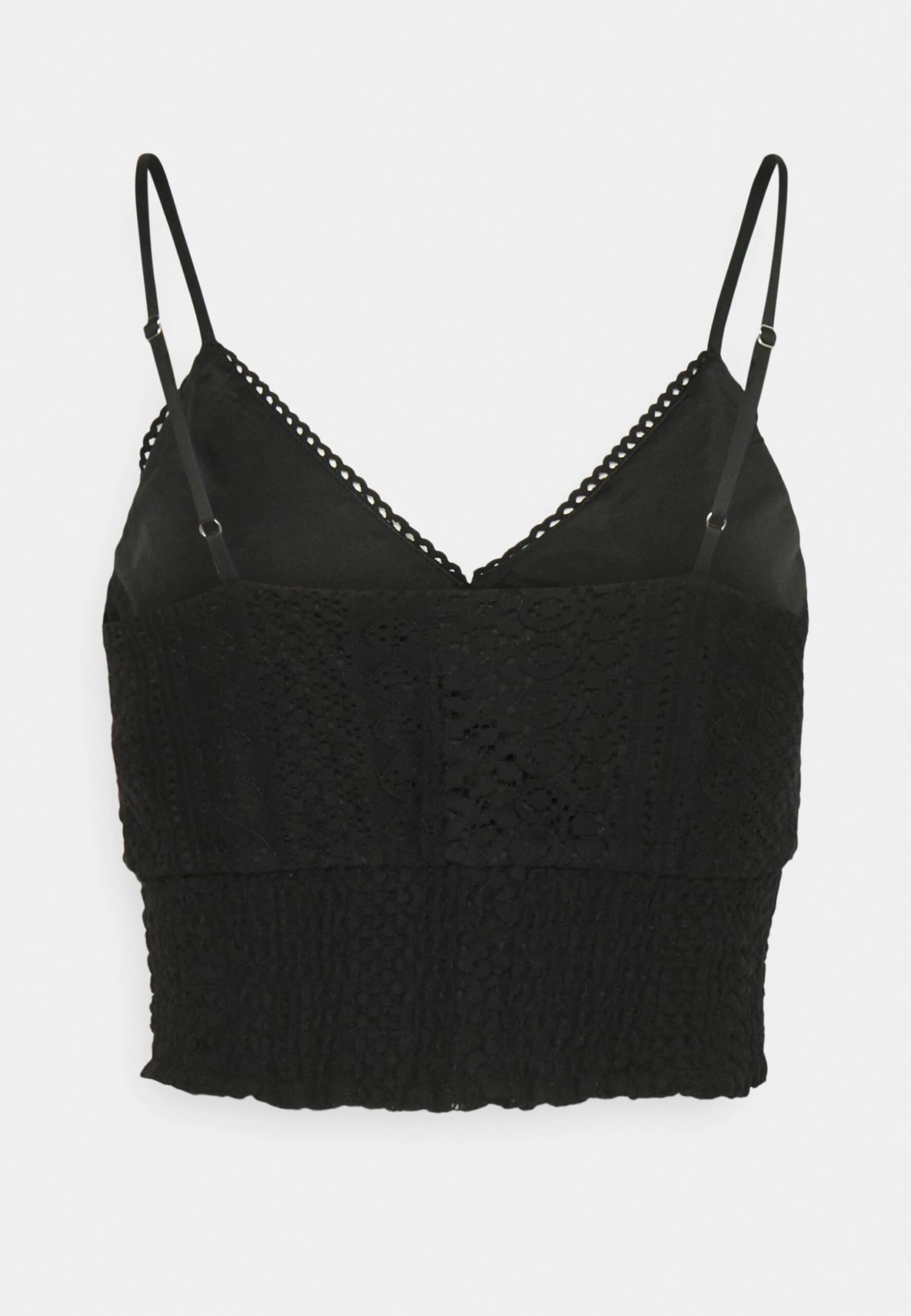 Vero Moda Tall Vmhoney Lace Cropped - Débardeur - Black – Image 2