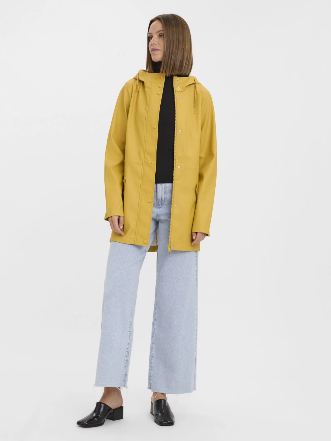 Vero Moda Tall Vmmalou Coated Jacket - Veste Imperméable - Amber Gold