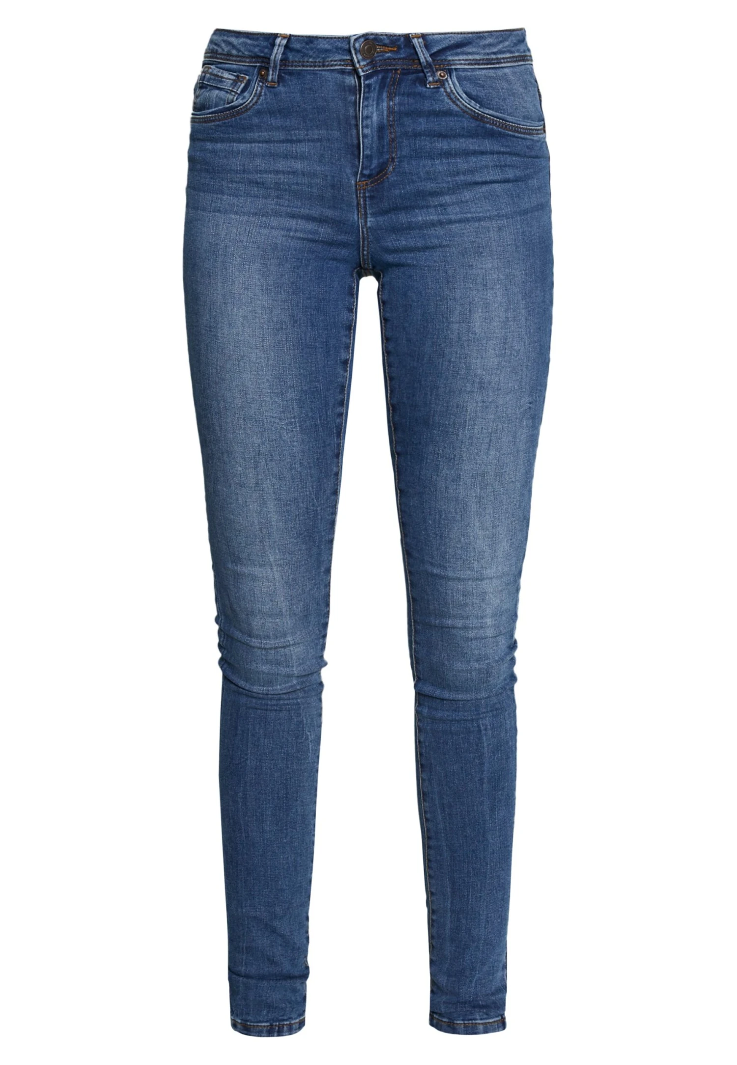 Vero Moda Tall Vmtanya Piping - Jeans Skinny - Medium Blue Denim – Image 4