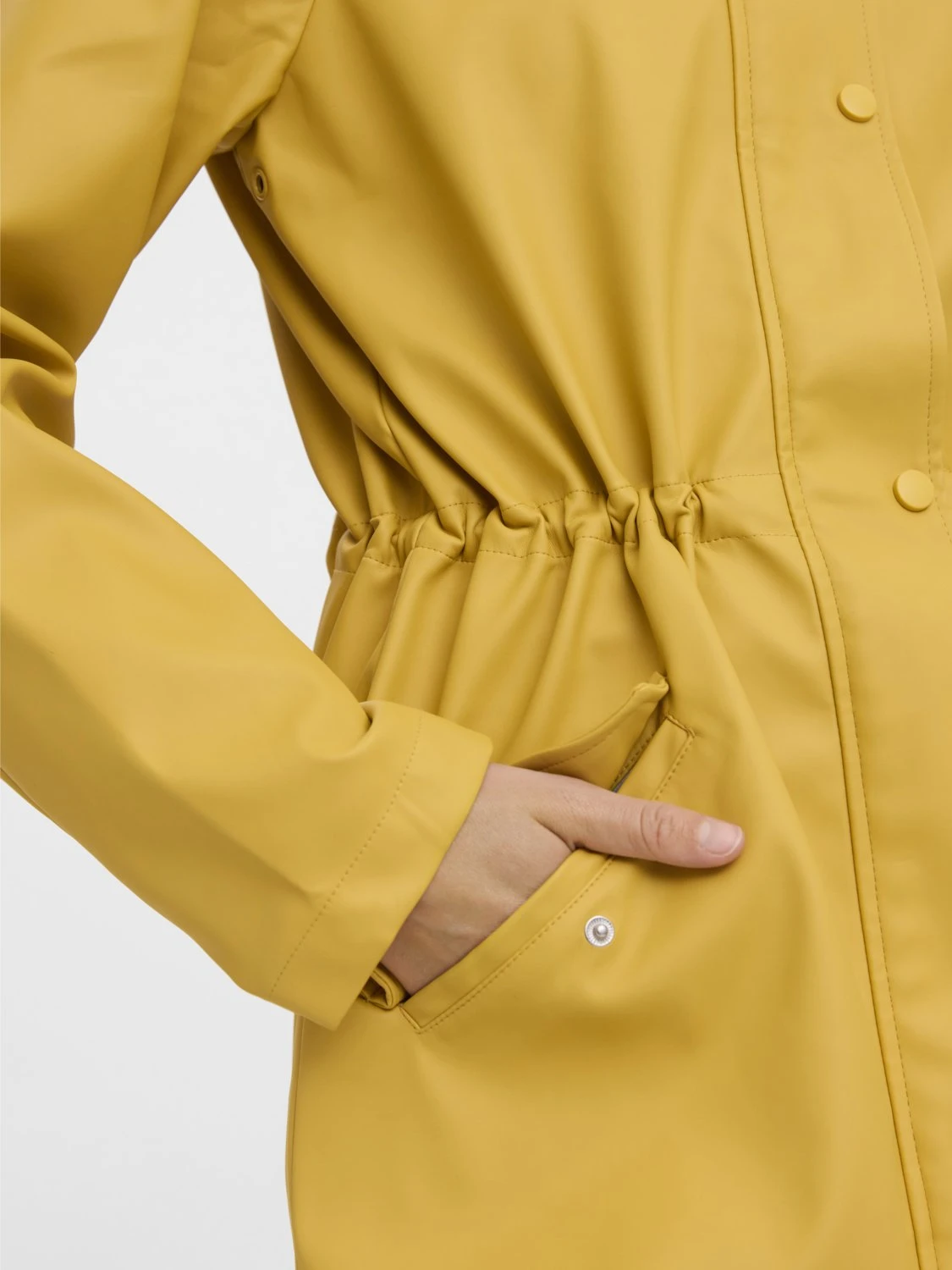 Vero Moda Tall Vmmalou Coated Jacket - Veste Imperméable - Amber Gold – Image 3