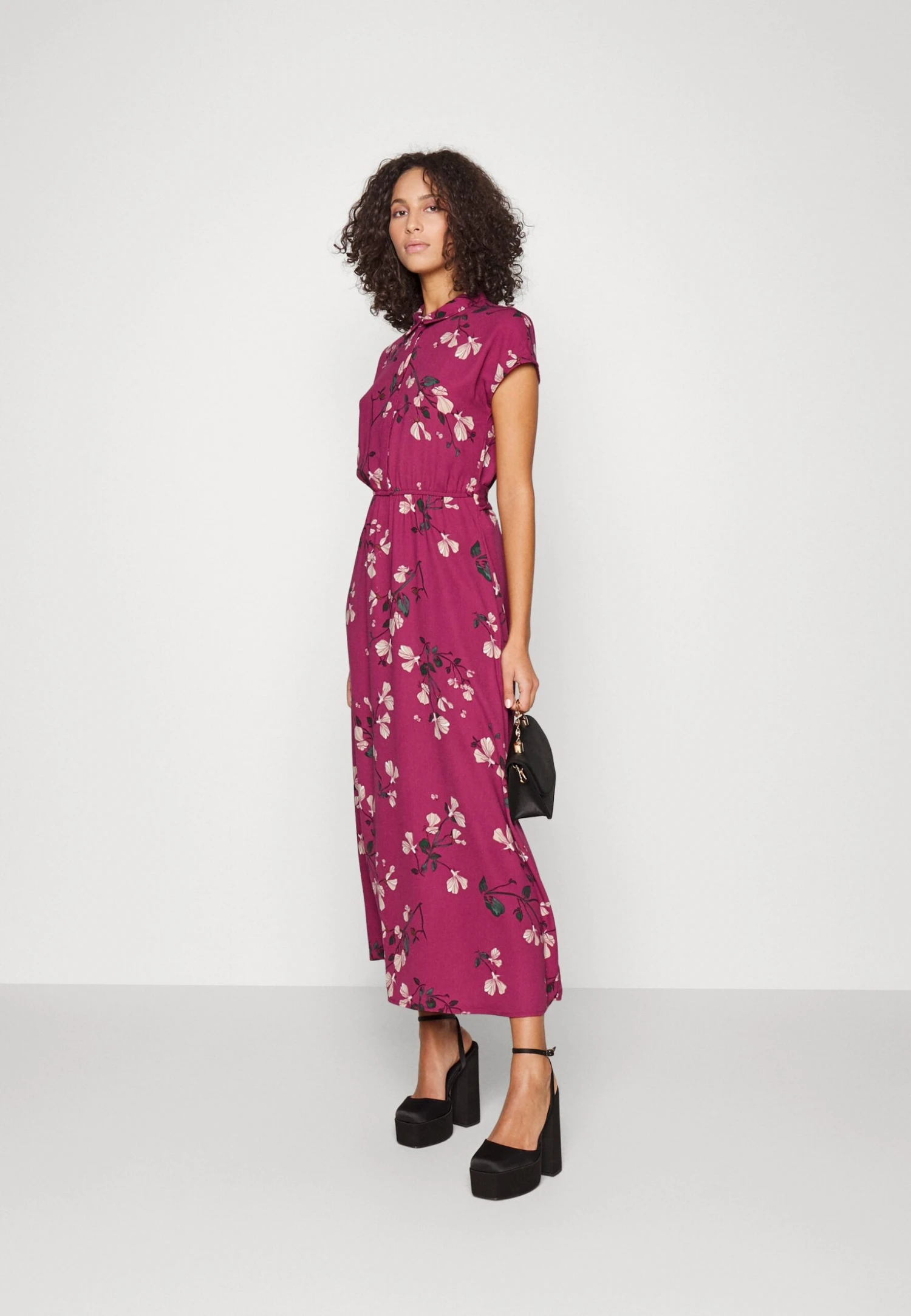 Vero Moda Tall Vmnewhallie Long Tie Dress - Robe Chemise - Dry Rose – Image 2