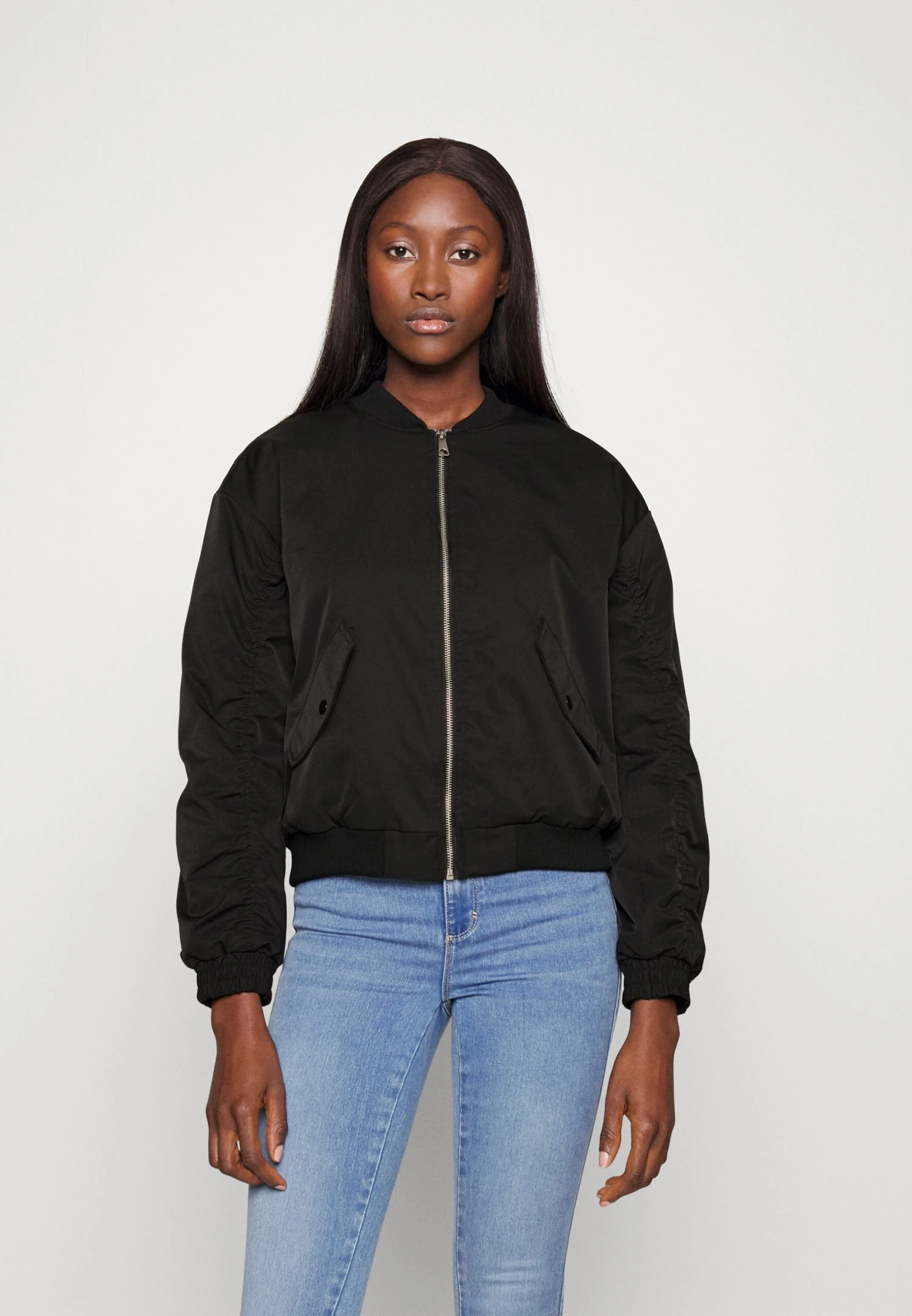Vero Moda Tall Vmalexa Short Jacket - Blouson Bomber - Black
