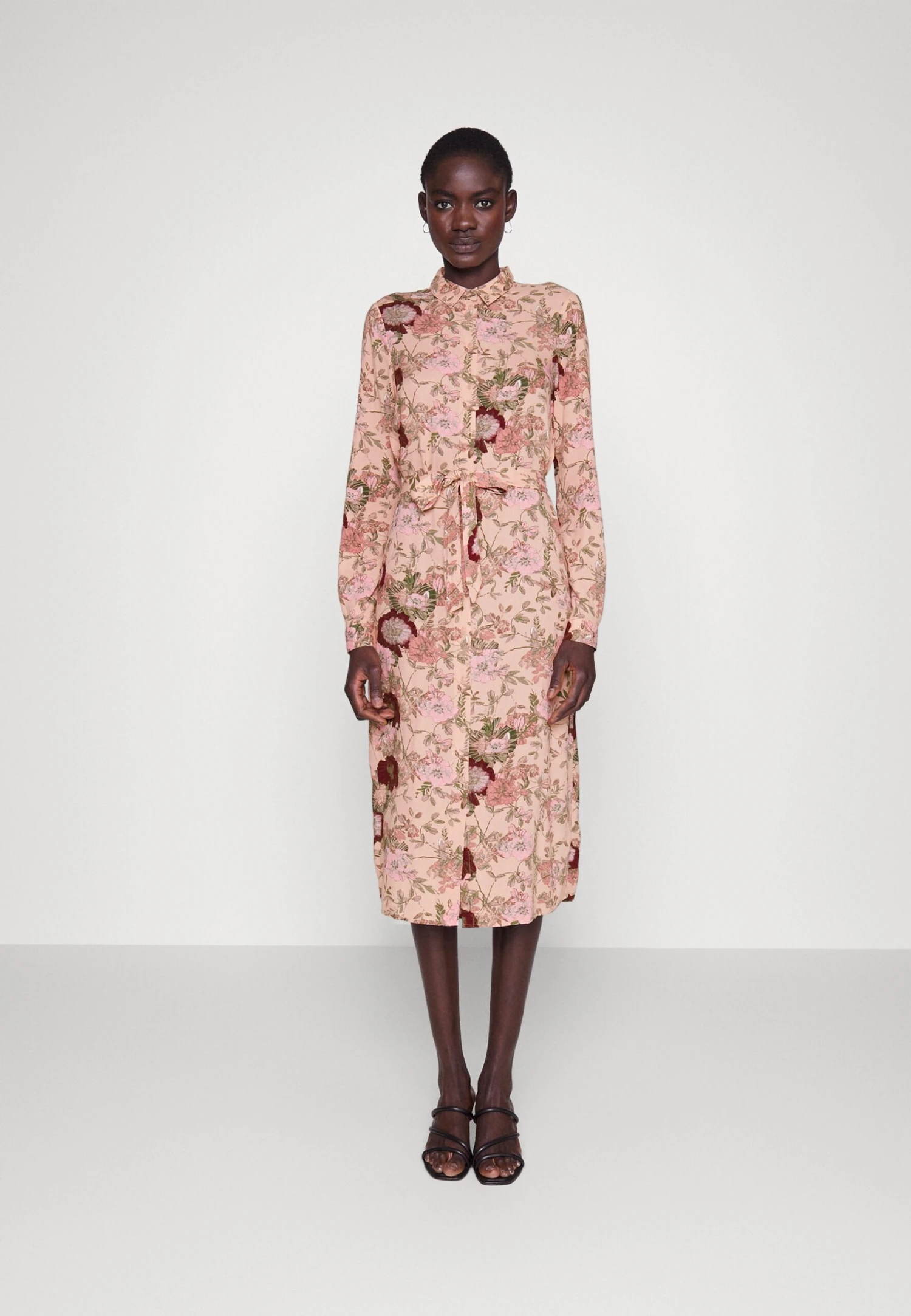 Vero Moda Tall Vmanna Calf Shirt Dress - Robe Chemise - Light Pink