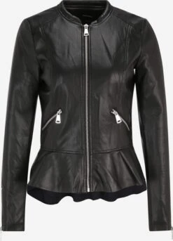 Vero Moda Tall Vestes En Cuir Veste Mi-saison Femme Noir