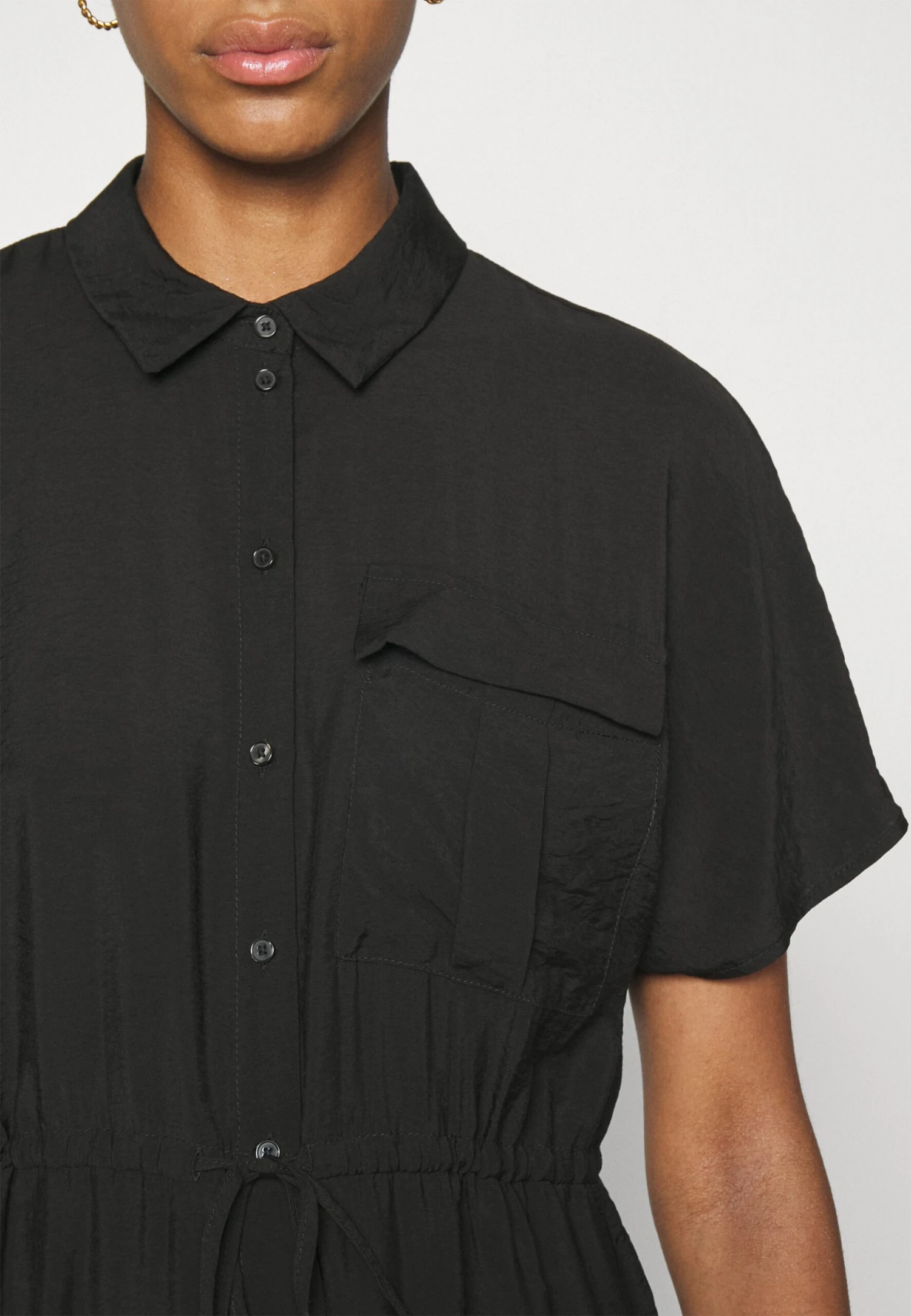 Vero Moda Tall Shirt Calf Dress - Robe De Jour - Black – Image 6