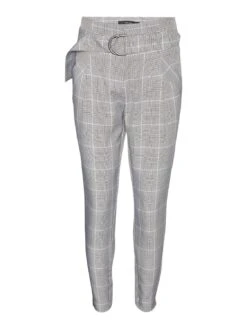 Vero Moda Tall Vmbailey Tap Paberbag Belt Pant - Pantalon Classique - Light Grey Melange