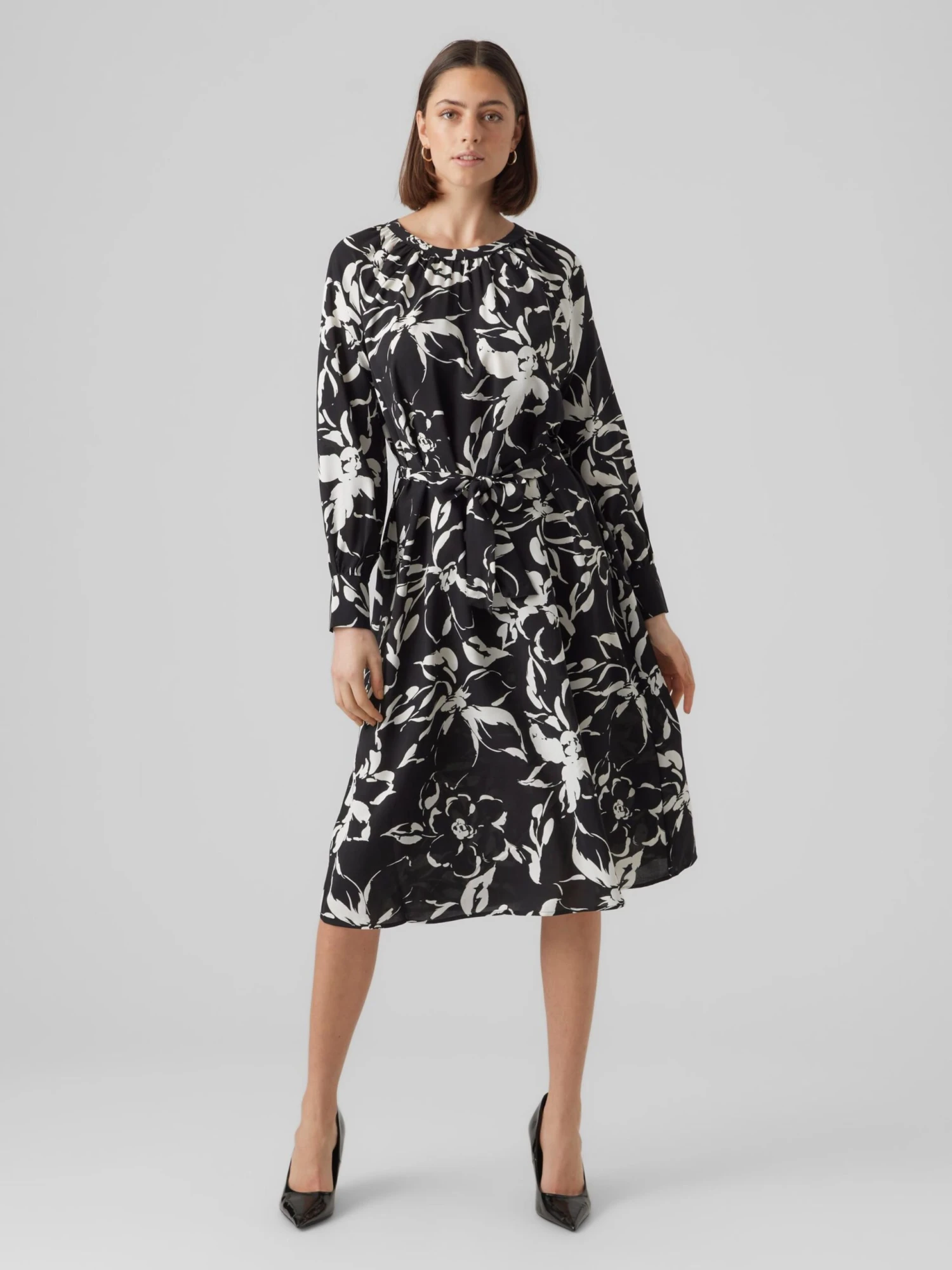 Vero Moda Tall Robes Fluides Robe-chemise Femme Noir – Image 4