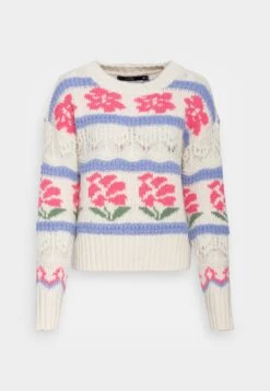 Vero Moda Tall Vmwine O Neck - Pullover - Birch