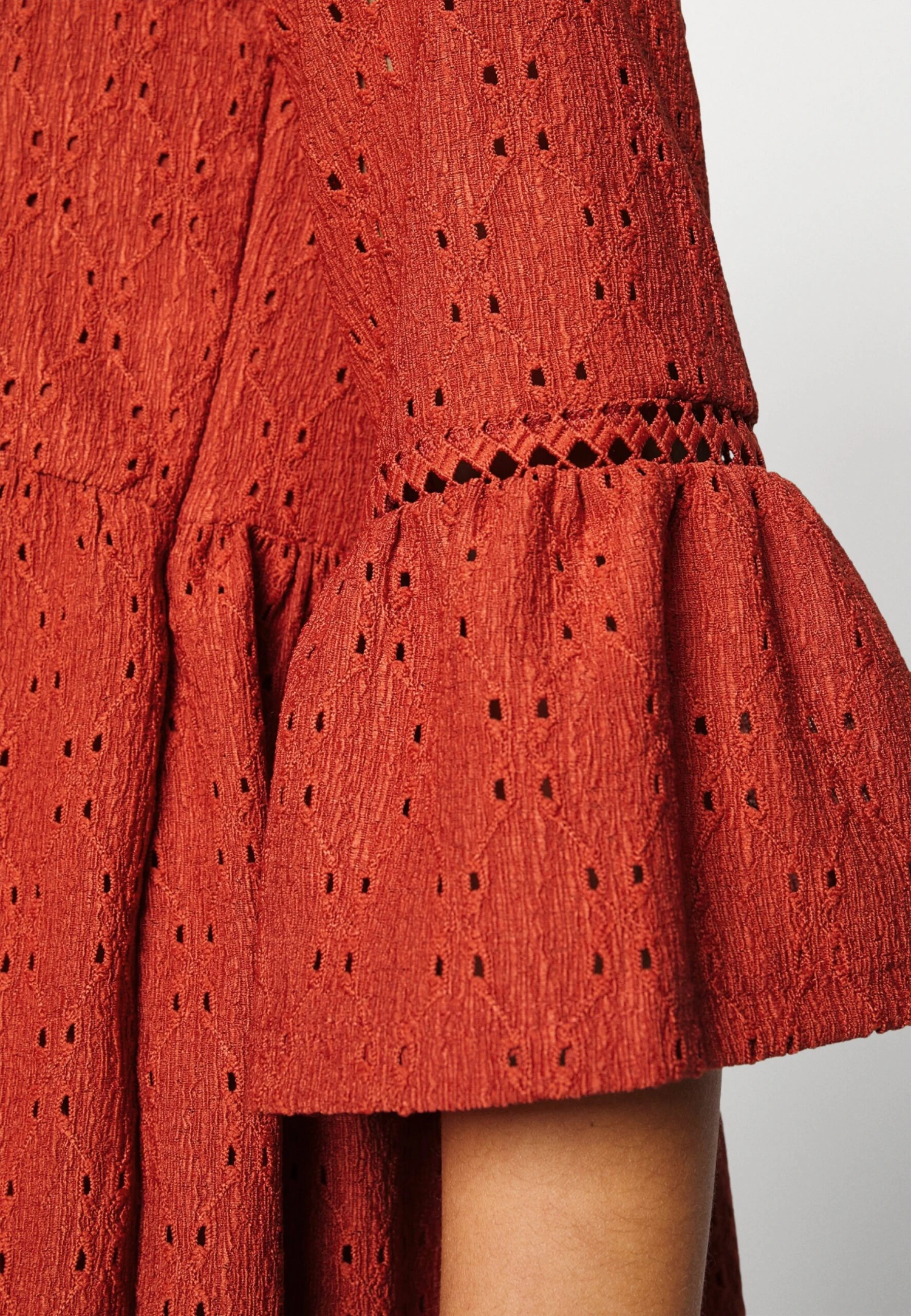 Vero Moda Tall Vmmarcy Short Dress - Robe De Jour - Barn Red – Image 5