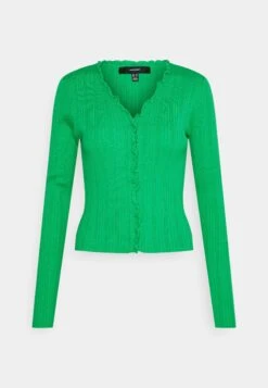 Vero Moda Tall Vmwillow Frill Cardigan - Gilet - Bright Green