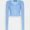 Vero Moda Tall Vmglory Tie String Cardigan - Gilet - Little Boy Blue
