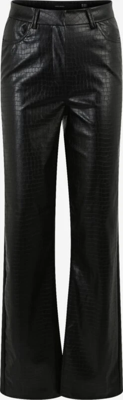 Vero Moda Tall Pantalons En Cuir évasé Pantalon DAREEN Femme Noir