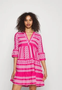 Vero Moda Tall Vmdicthe - Robe De Jour - Pink Yarrow/Ibiza Snow White