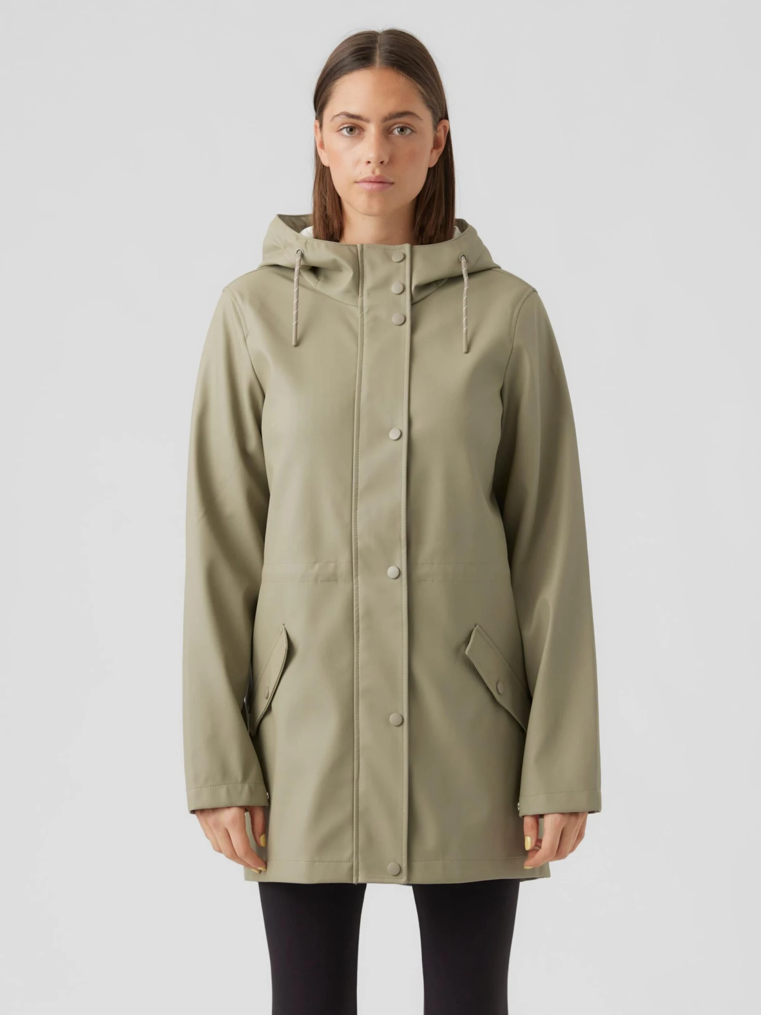 Vero Moda Tall Parkas Parka Mi-saison Malou Femme Pierre – Image 2