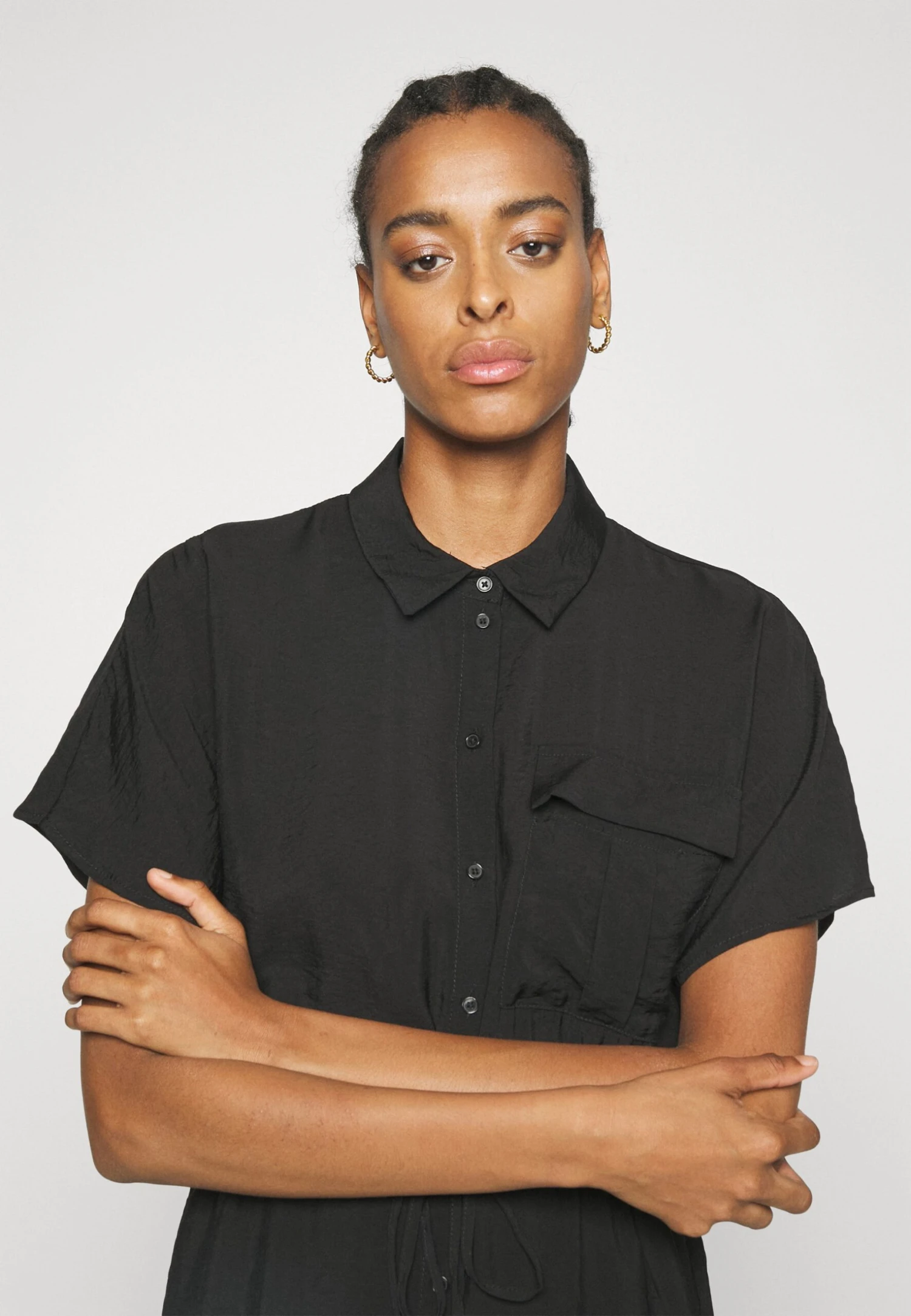Vero Moda Tall Shirt Calf Dress - Robe De Jour - Black – Image 4