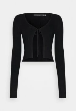 Vero Moda Tall Vmglory Tie String Cardigan - Gilet - Black