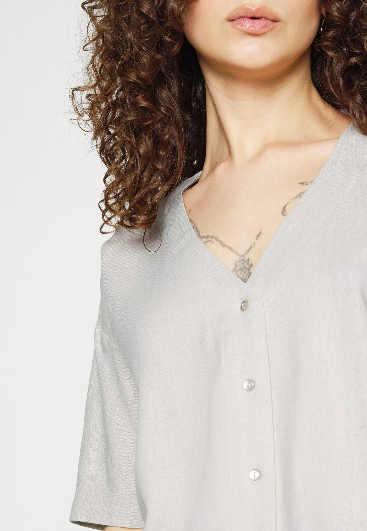 Vero Moda Tall Vmjesmilo - Blouse - Silver Lining – Image 5